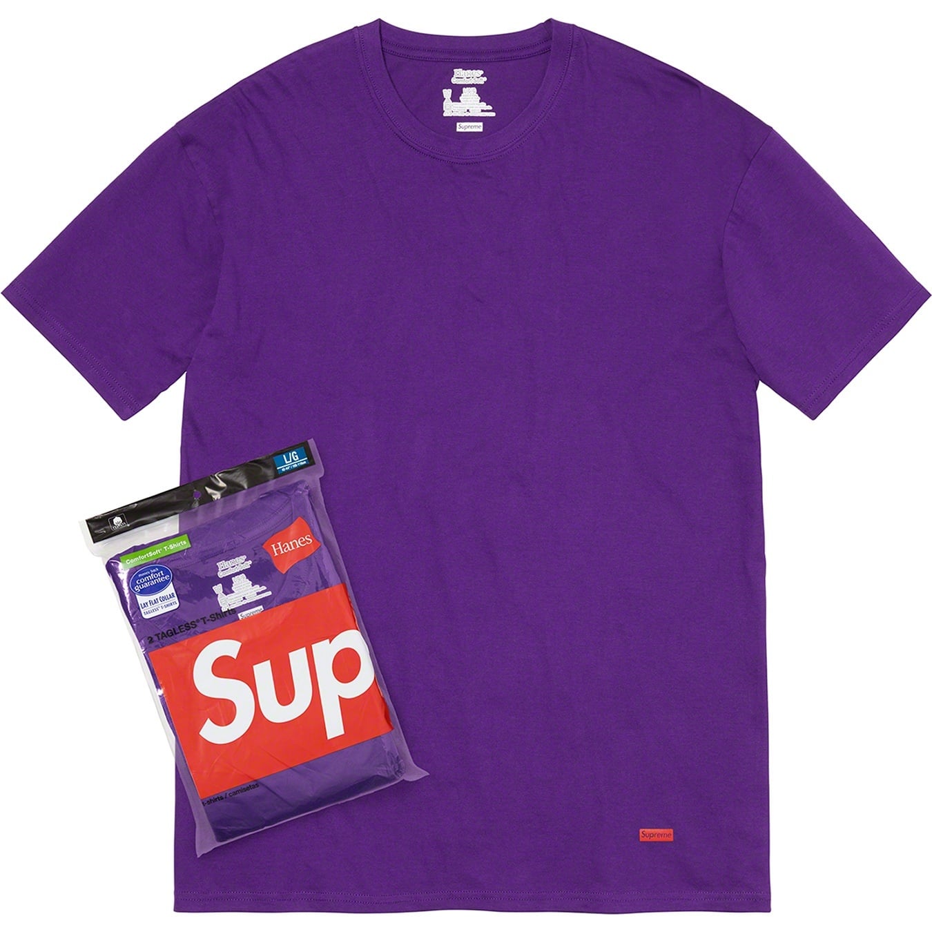 Supreme®/Hanes® Tagless Tees (2 Pack) view 2